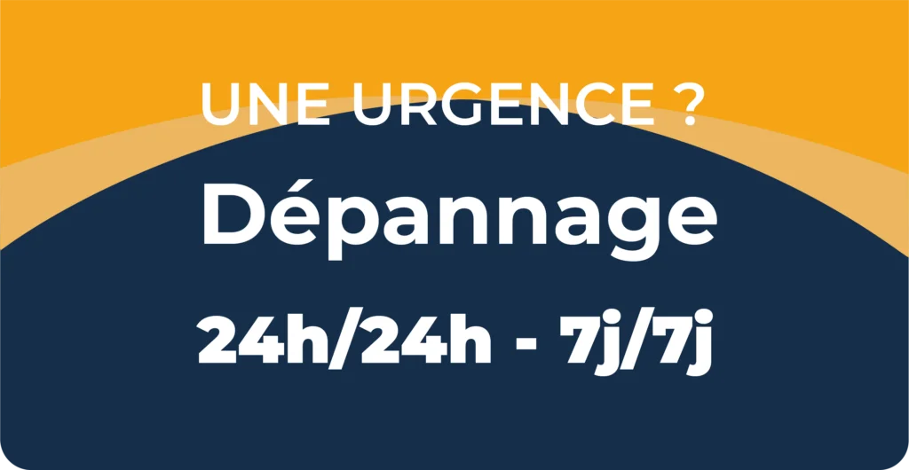 Dépannage d'urgence 24 heures sur 24 et 7 jours sur 7